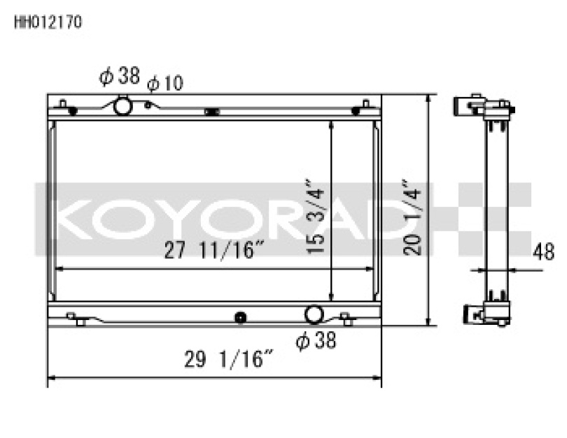 Lexus IS-F 08-11 Aluminium Kylare Koyorad