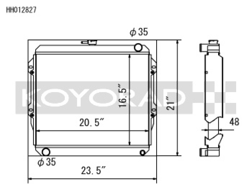 Toyota Pickup 84-95 Aluminium Kylare Koyorad