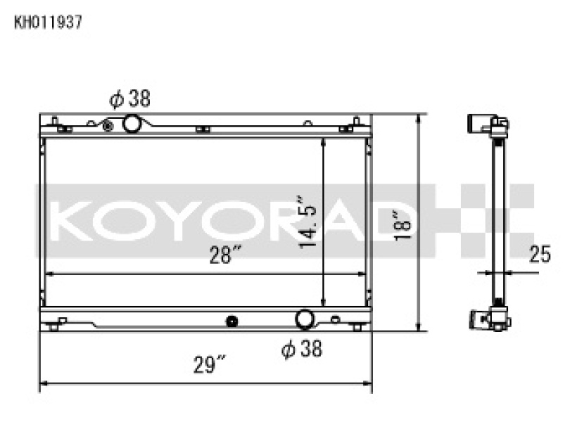 Lexus IS250 / IS350 06-13 Aluminium Kylare Koyorad