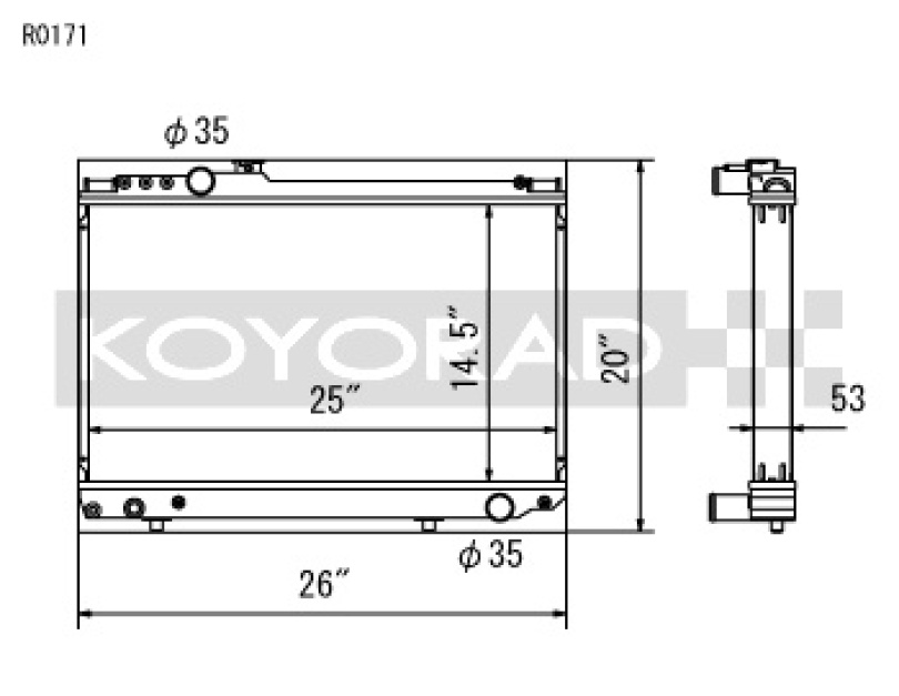 Toyota Supra 86-92 Aluminium Kylare Koyorad