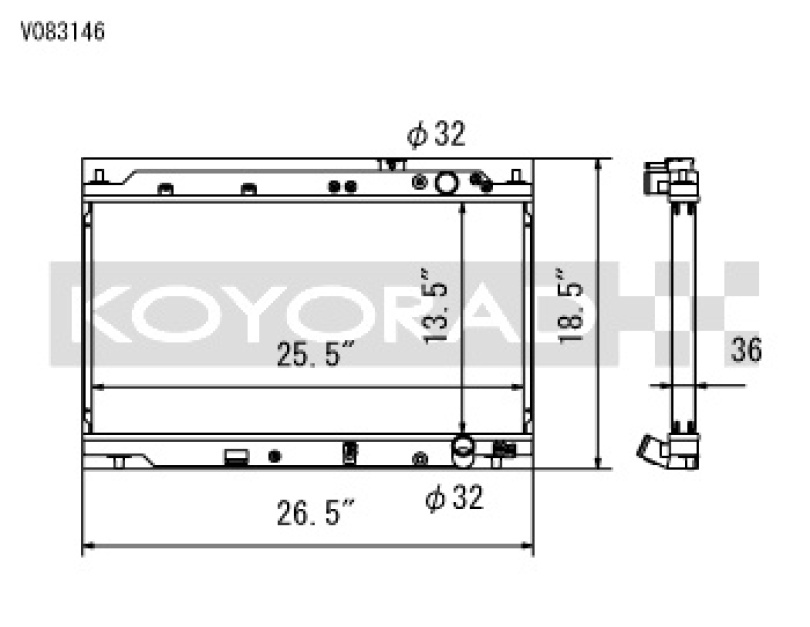 Acura Integra 94-01 Aluminium Kylare Koyorad