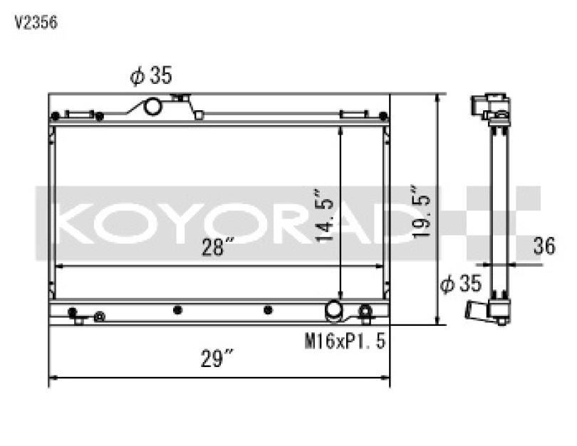 Lexus IS300 01-05 Aluminium Kylare Koyorad