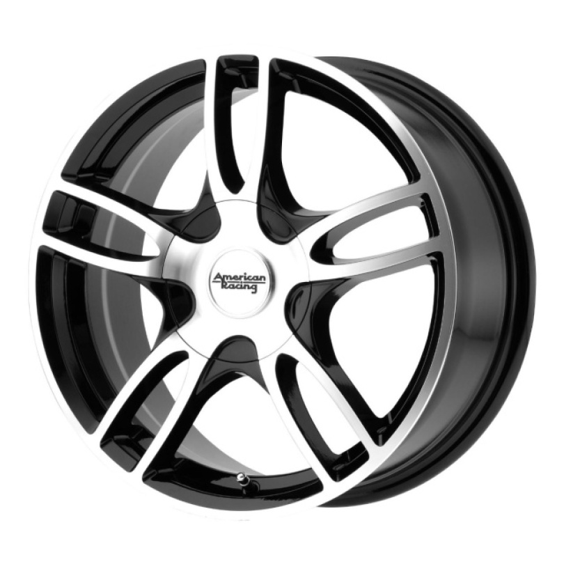 American Racing Estrella 2 14X6 ET35 4X100/114.3 72.60 Gloss Black Machined Fälg