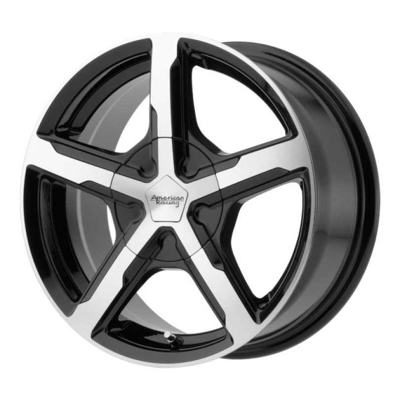 American Racing Trigger 15X7 ET35 5x108/114.3 72.60 Gloss Black Machined Fälg