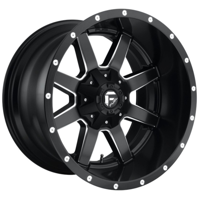 Fuel UTV Maverick 14X7 ET13 4X110 79.40 Matte Black Milled Fälg