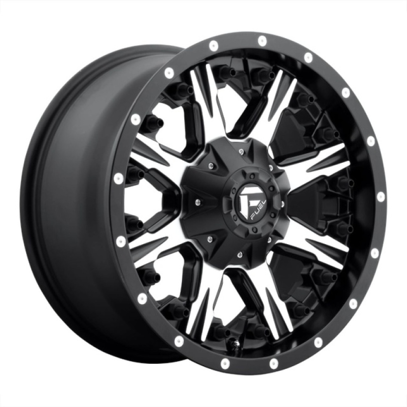 Fuel UTV Nutz Utv 14X7 ET13 4X156 132.00 Matte Black Machined Fälg