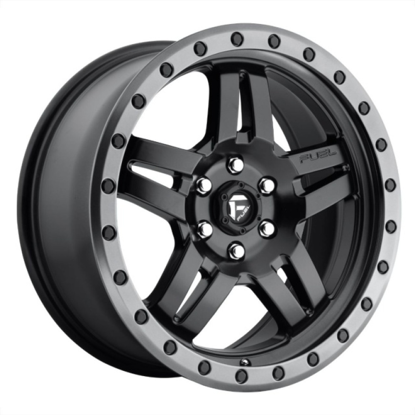 Fuel UTV Anza 14X7 ET38 4X156 132.00 Matte Black Gun Metal Ring Fälg