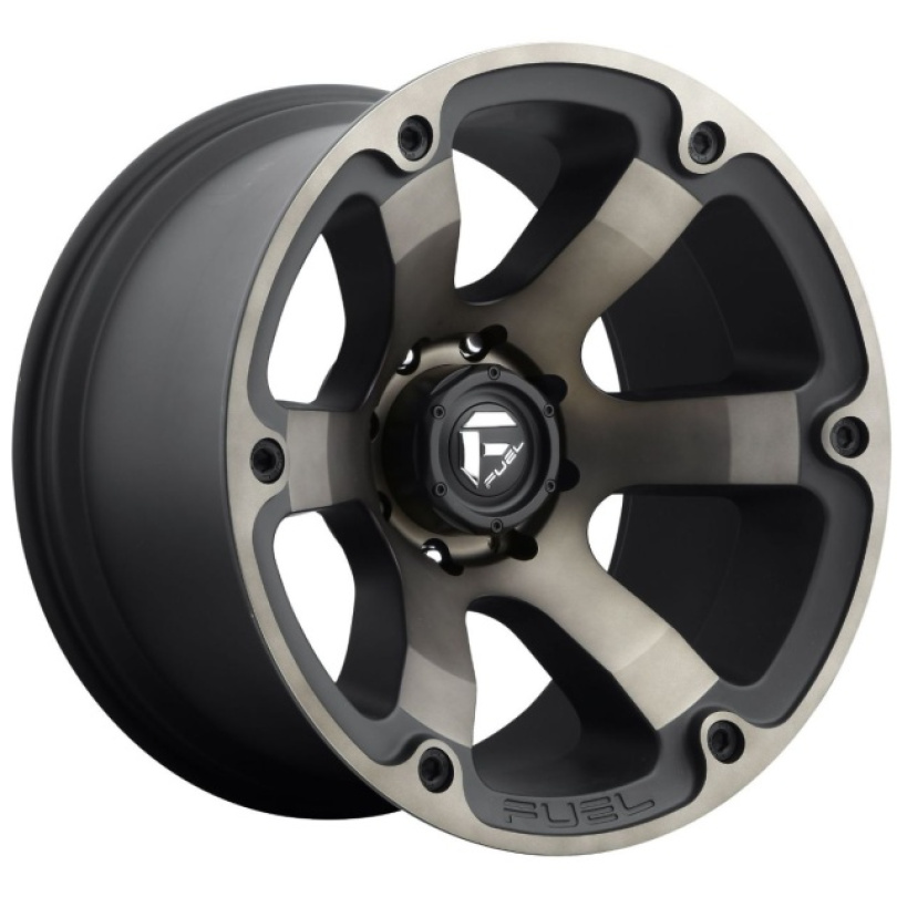 Fuel 1PC Beast 18X9 ET20 5X150 110.10 Matte Black Double Dark Tint Fälg