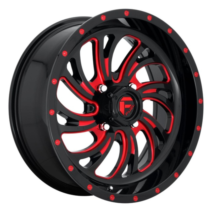 Fuel UTV Kompressor 20X7 ET13 4X156 132.00 Gloss Black Red Tinted Clear Fälg