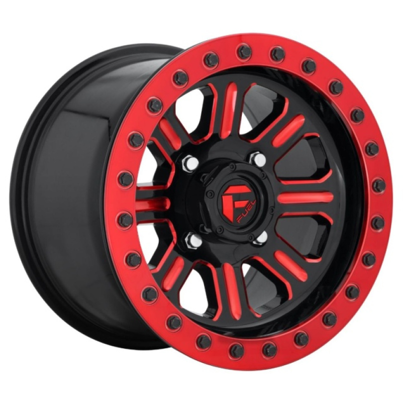 Fuel UTV Hardline Bl - 15X10 ET25 4X156 132.00 Gloss Black Red Tinted Clear Fälg