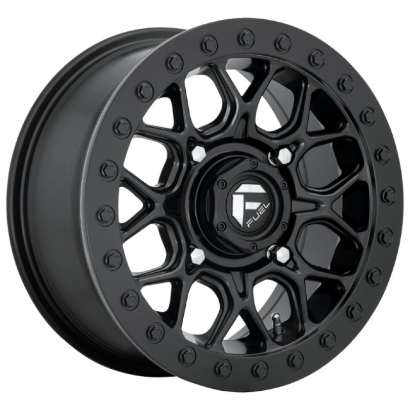 Fuel UTV Tech Bl - 15X10 ET0 4X137 110.10 Matte Black Fälg