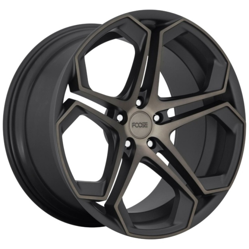 Foose 1PC Impala 20X10.5 ET40 5X120 72.56 Matte Machined Double Dark Tint Fälg