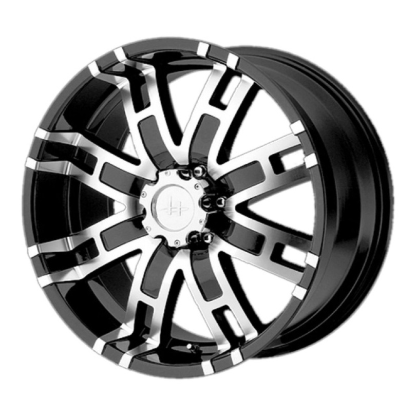 Helo He835 20X9 ET18 5X139.7 108.00 Gloss Black Machined Fälg