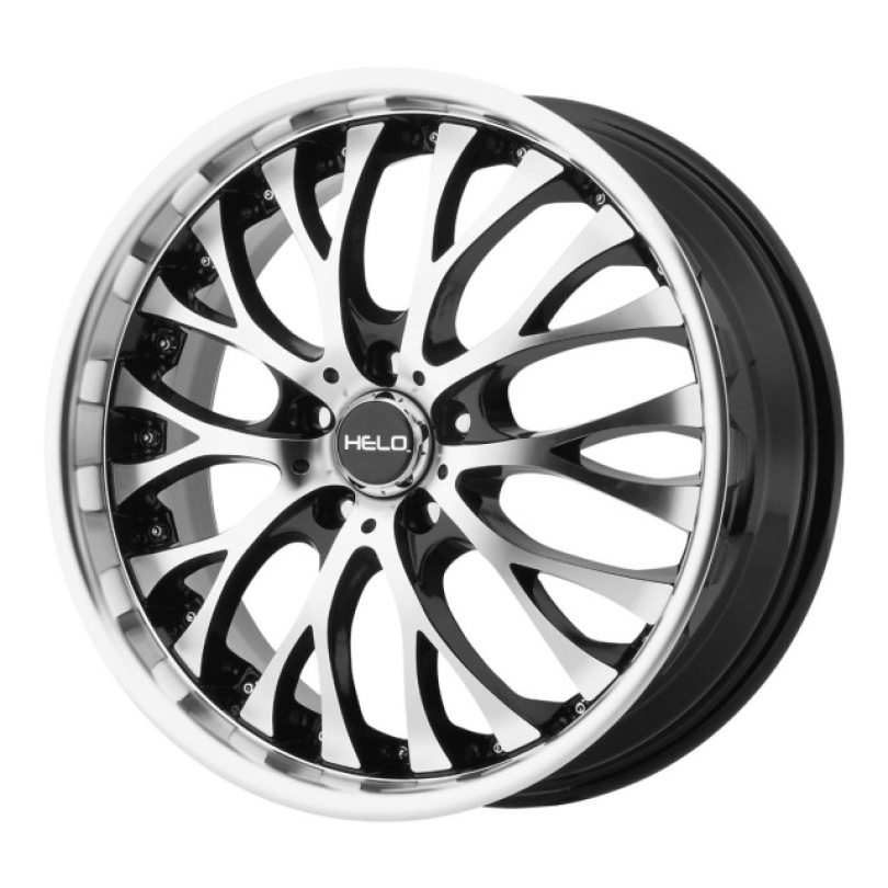 Helo He890 20X8.5 ET35 5x114.3 72.60 Gloss Black W/ Machined Face Fälg