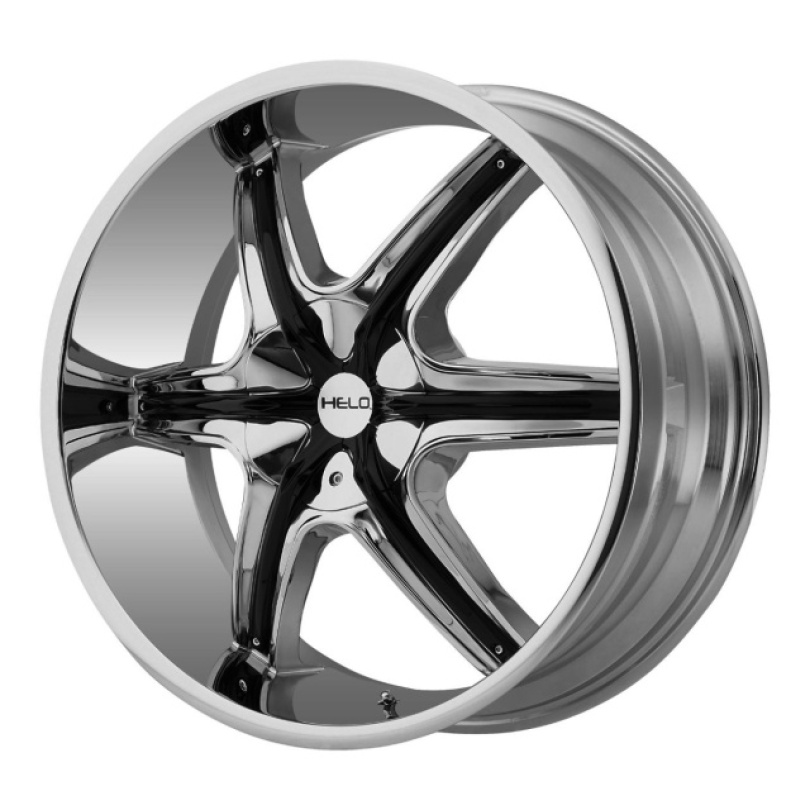 Helo He891 22X9 ET35 6X135/139.7 100.50 Chrome W/ Gloss Black And Chrome Accents Fälg