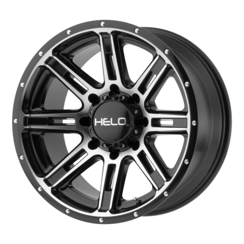 Helo He900 20X10 ET-24 6X139.7 106.25 Gloss Black Machined Fälg