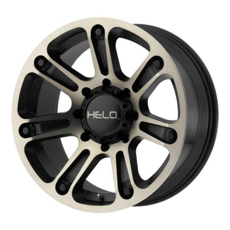 Helo He904 20X9 ET-12 5x127 72.60 Satin Black Machined W/ Dark Tint Fälg