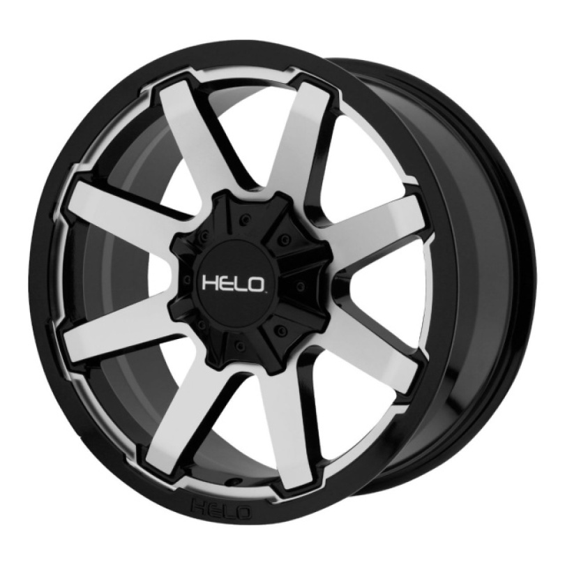 Helo He909 20X9 ET18 BLANK 78.30 Gloss Black Machined Fälg