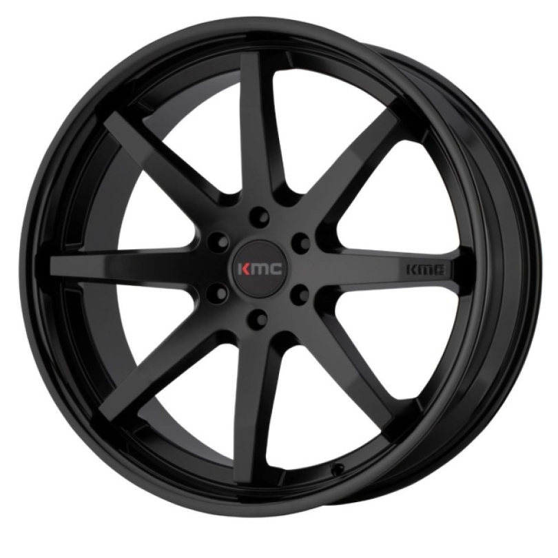 KMC Reverb 22X9.5 ET30 6X139.7 100.50 Satin Black W/ Gloss Black Lip Fälg