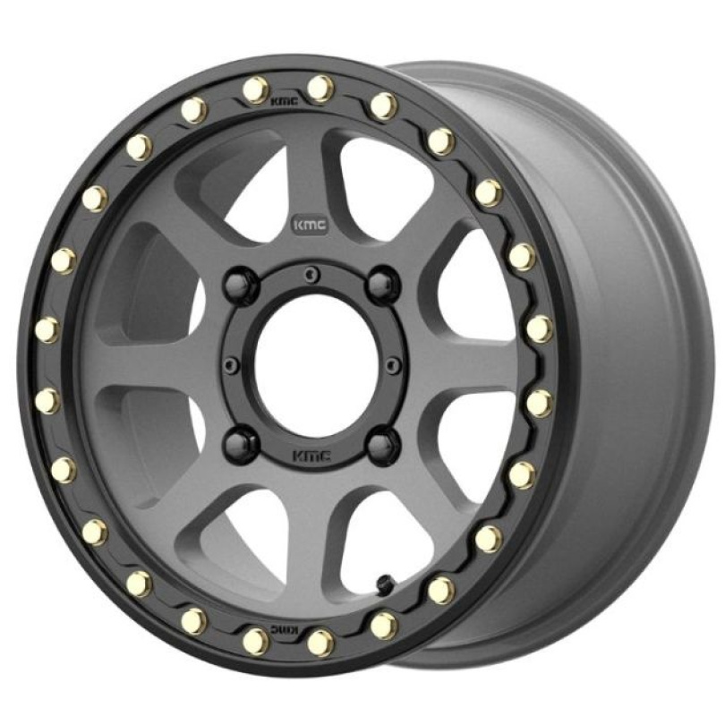 KMC Powersports Addict 2 Beadlock 14X7 ET38 4X156 132.00 Satin Gray Fälg