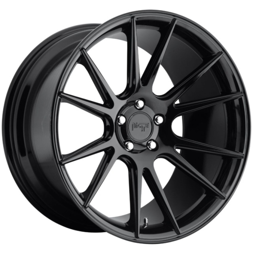 Niche 1PC Vicenza 20X10 ET40 5X120 72.56 Gloss Black Fälg