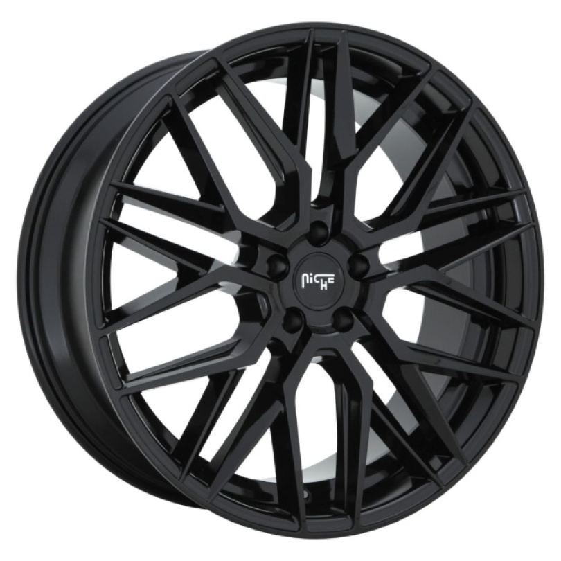 Niche 1PC Gamma 18X8 ET40 5X120 72.56 Gloss Black Fälg