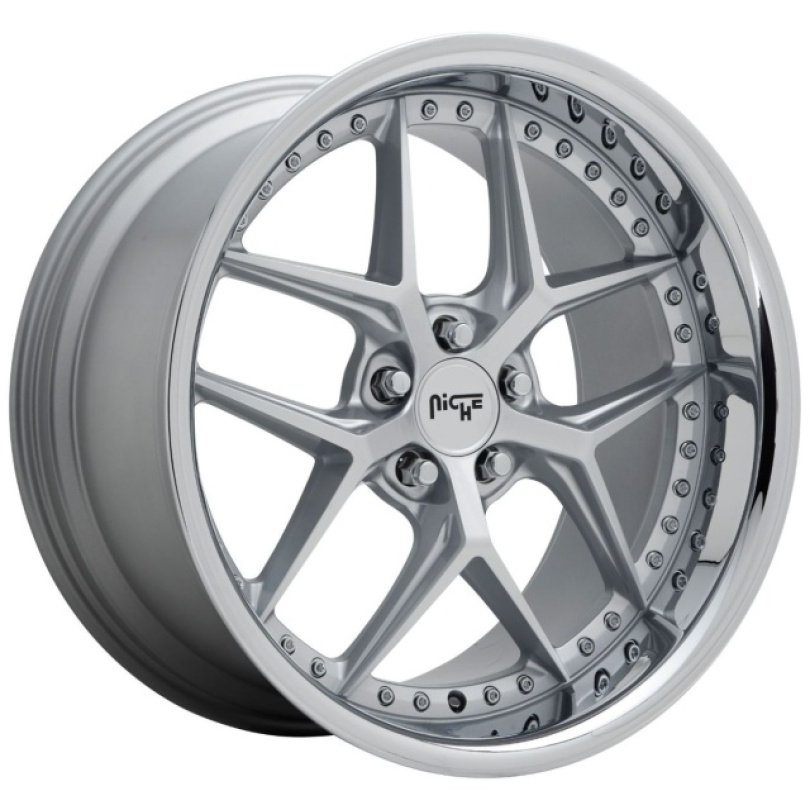 Niche 1PC Vice 20X10.5 ET35 5X120 72.56 Matte Silver Fälg