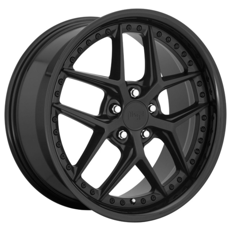 Niche 1PC Vice 19X8.5 ET35 5X120 72.56 Gloss Black Matte Black Fälg