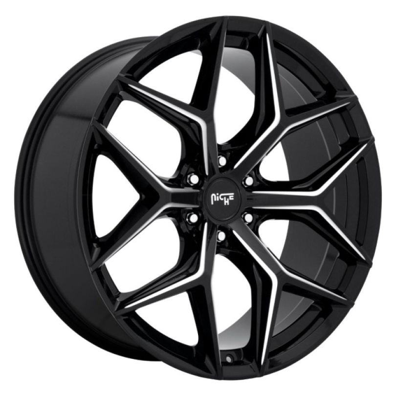 Niche 1PC Vice Suv 24X10 ET30 6X139.7 106.10 Gloss Black Milled Fälg