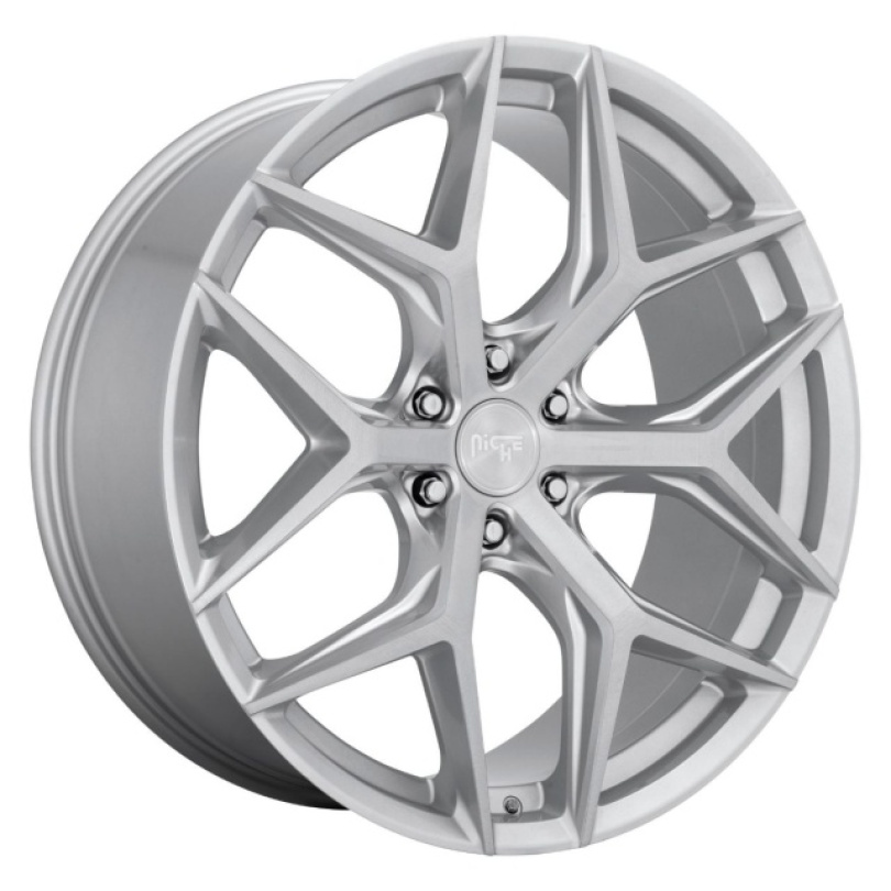 Niche 1PC Vice Suv 24X10 ET30 6X139.7 106.10 Gloss Silver Brushed Fälg