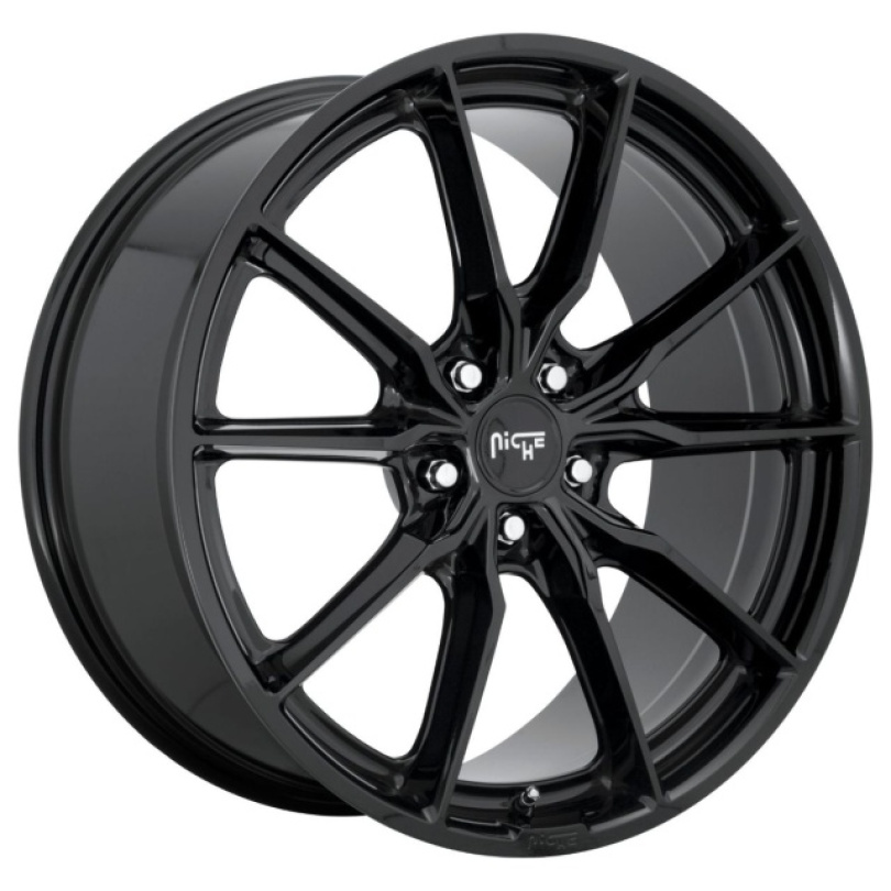 Niche 1PC Rainier 18X8 ET40 5X120 72.56 Gloss Black Fälg