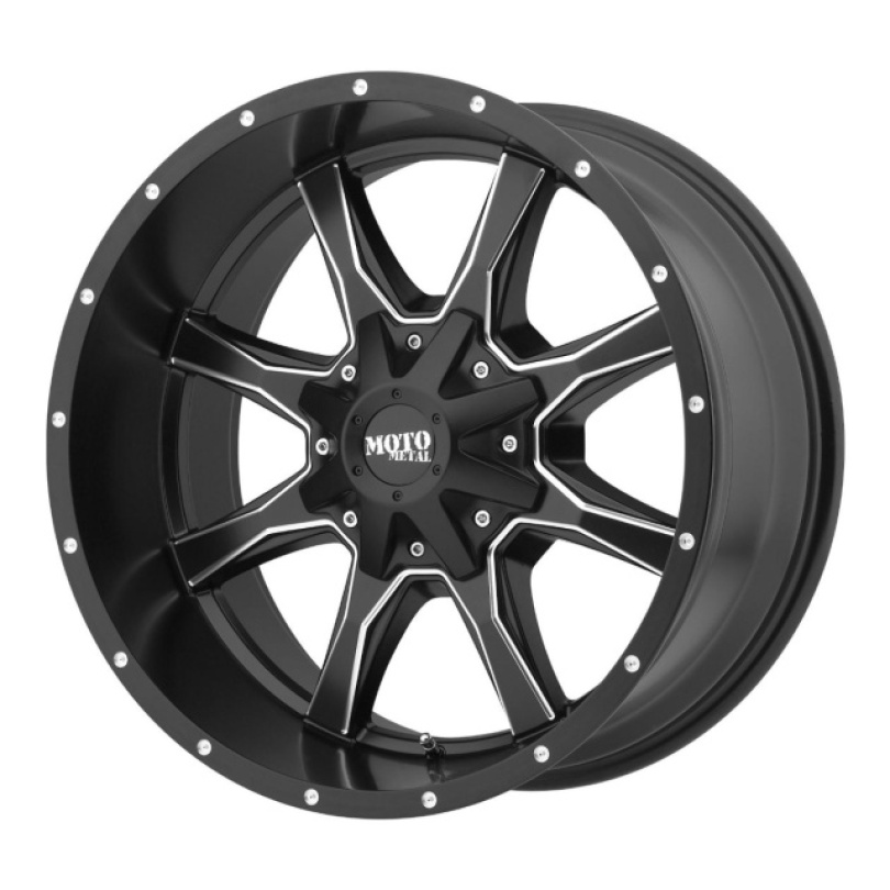 Moto Metal Mo970 22X12 ET-44 8X165.1 125.50 Satin Black Milled Fälg