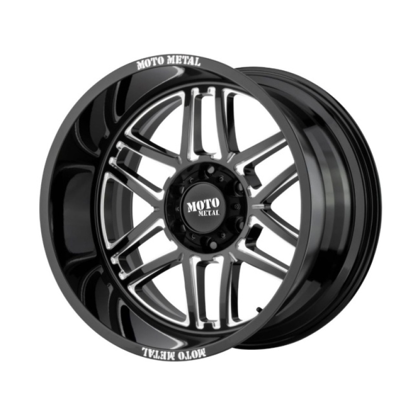 Moto Metal Folsom 20X10 ET-18 6X135 87.10 Gloss Black Milled Fälg