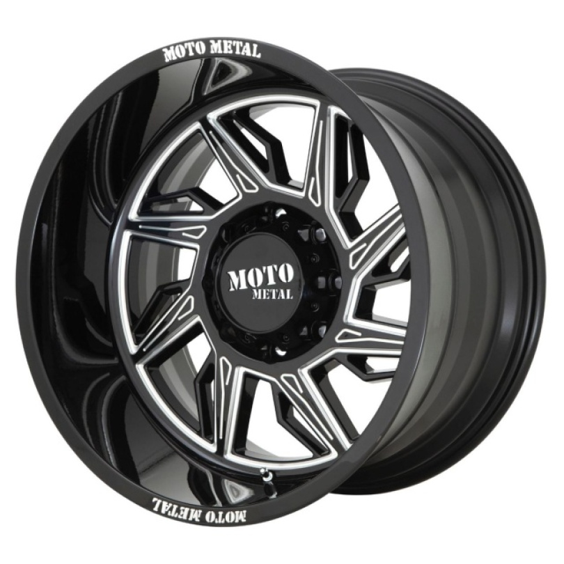 Moto Metal Hurricane 20X10 ET-18 5x127 71.50 Gloss Black Milled - Right Directional Fälg