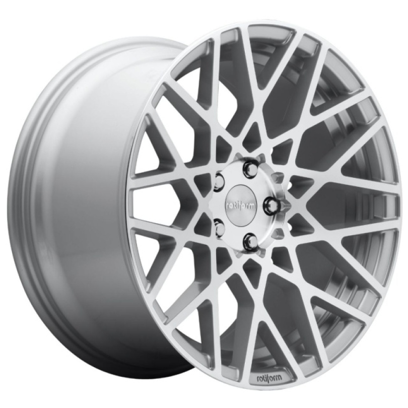 Rotiform 1PC Blq 18X8.5 ET45 5X112 66.56 Gloss Silver Machined Fälg