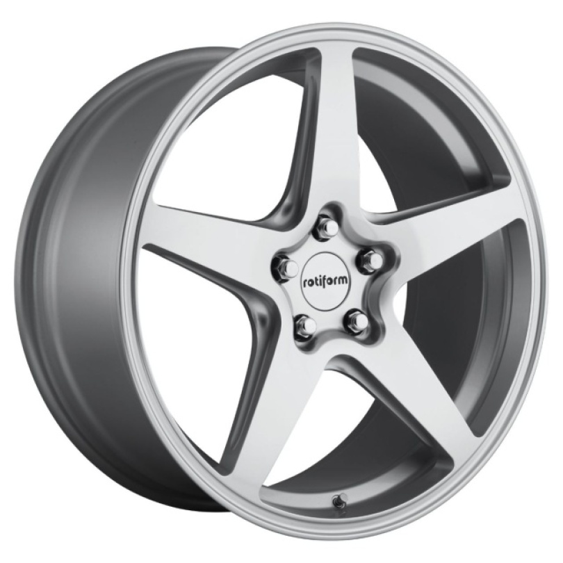 Rotiform 1PC Wgr 18X8.5 ET45 5X112 66.56 Gloss Silver Fälg