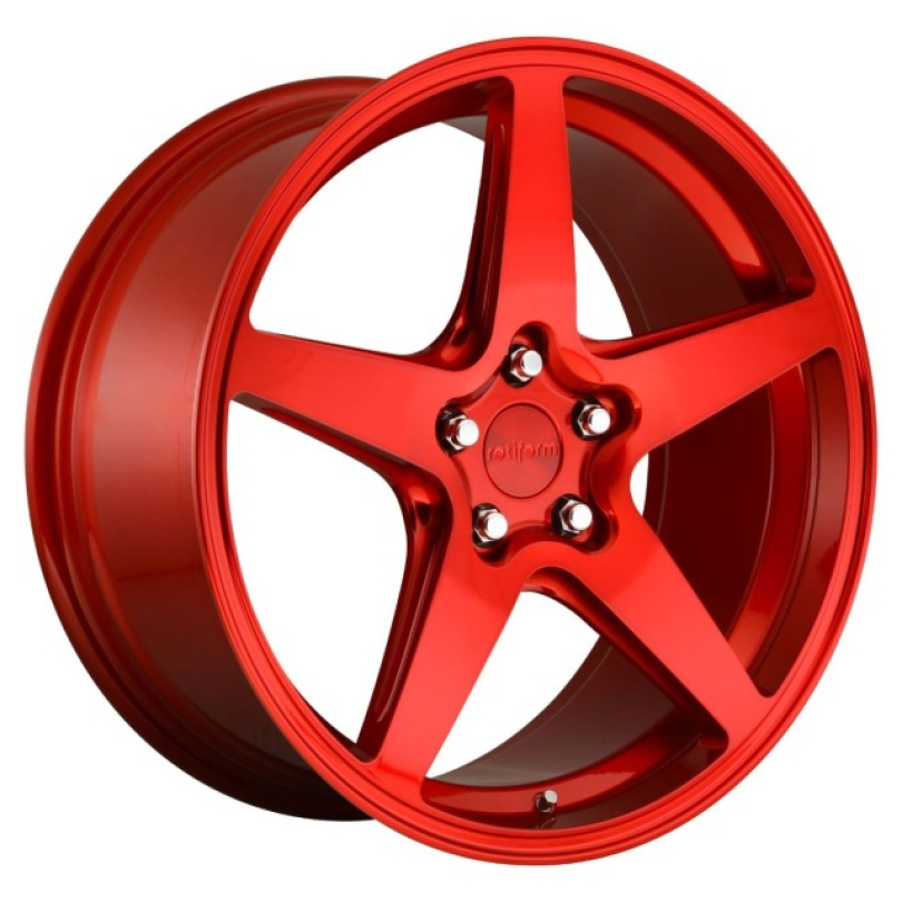 Rotiform 1PC Wgr 18X8.5 ET45 5X112 66.56 Candy Red Fälg