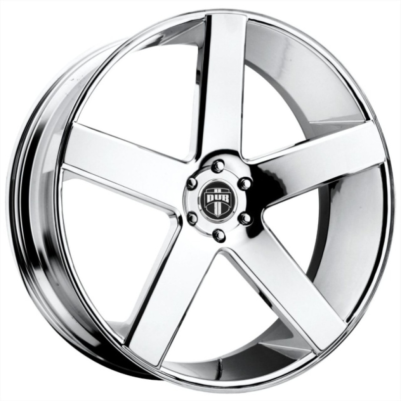 DUB 1PC Baller 22X8.5 ET38 5x114.3 72.56 Chrome Plated Fälg