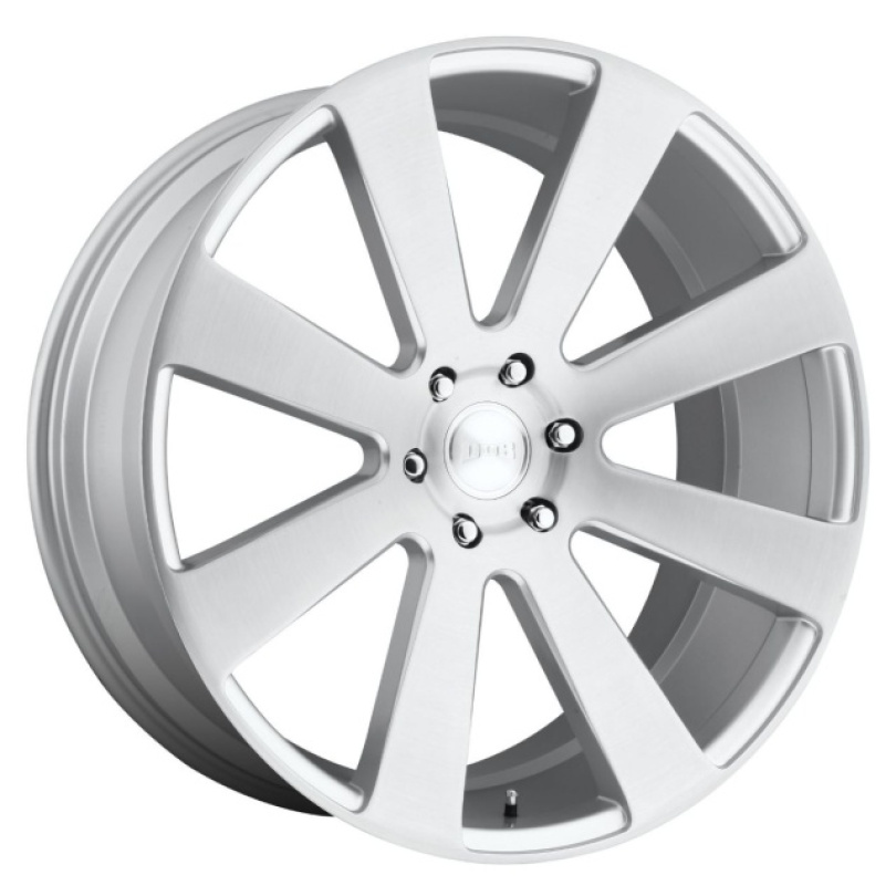 DUB 1PC 8-Ball 22X9.5 ET20 6X139.7 78.10 Gloss Silver Brushed Fälg