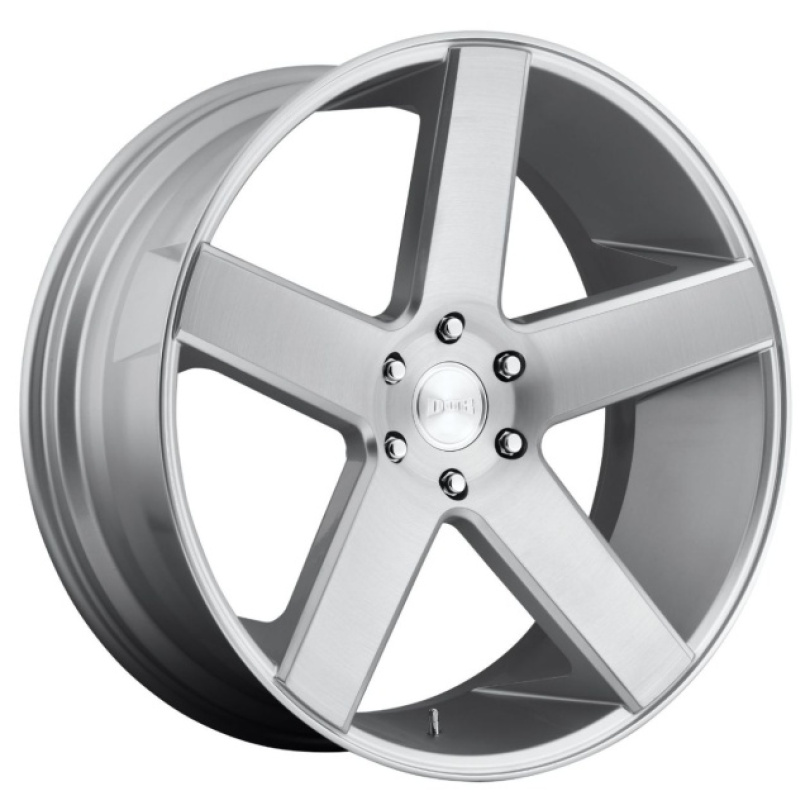 DUB 1PC Baller 22X9.5 ET11 5x127 78.10 Gloss Silver Brushed Fälg