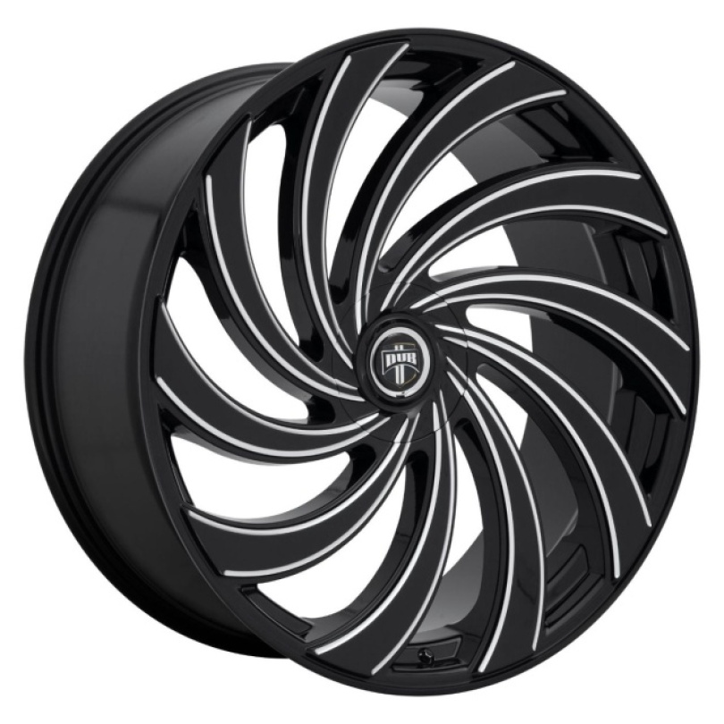 DUB 1PC Delish 24X10 ET5 BLANK 72.56 Gloss Black Milled Fälg