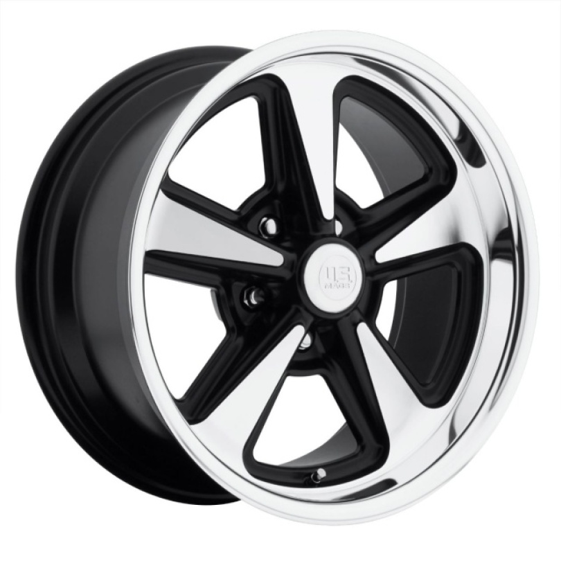 US Mag 1PC Bandit 17X8 ET1 5x114.3 72.56 Matte Black Machined Fälg