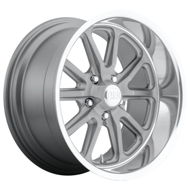 US Mag 1PC Rambler 17X8 ET1 5x114.3 72.56 Matte Gun Metal Machined Fälg