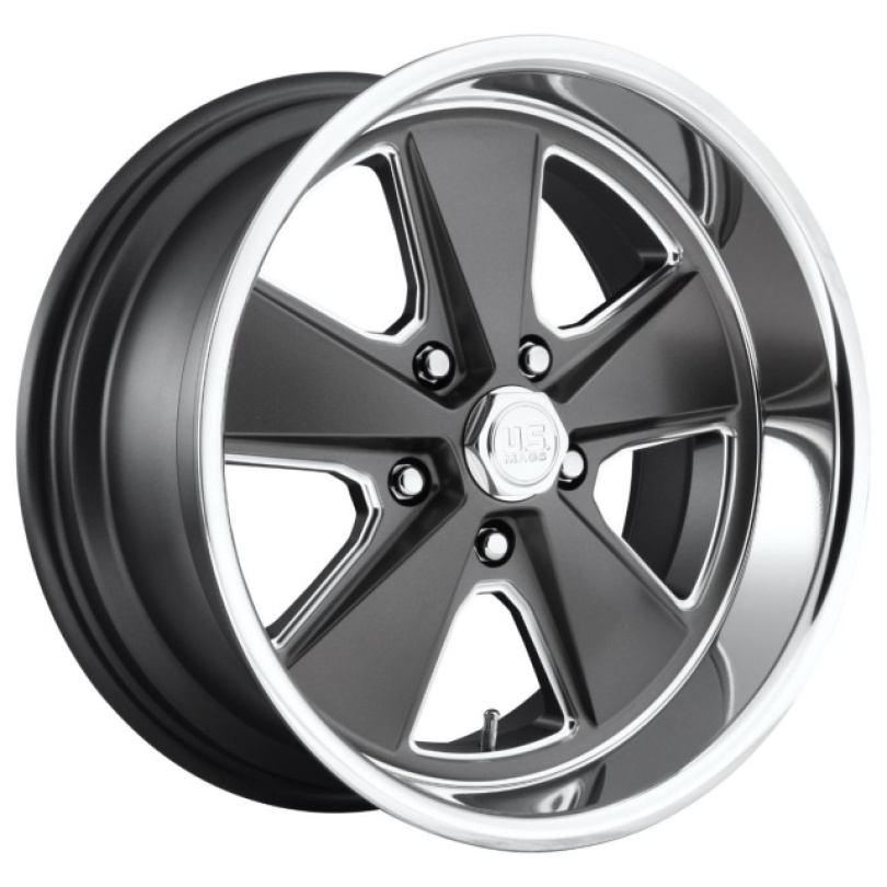 US Mag 1PC Roadster 17X7 ET1 5x120.7 72.56 Matte Gun Metal Machined Fälg