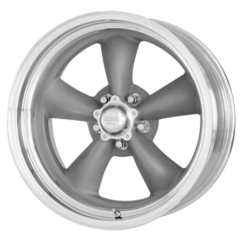 American Racing Vintage Classic Torq Thrust 14X6 ET-2 5x114.3 83.06 Mag Gray W/ Machined Lip Fälg