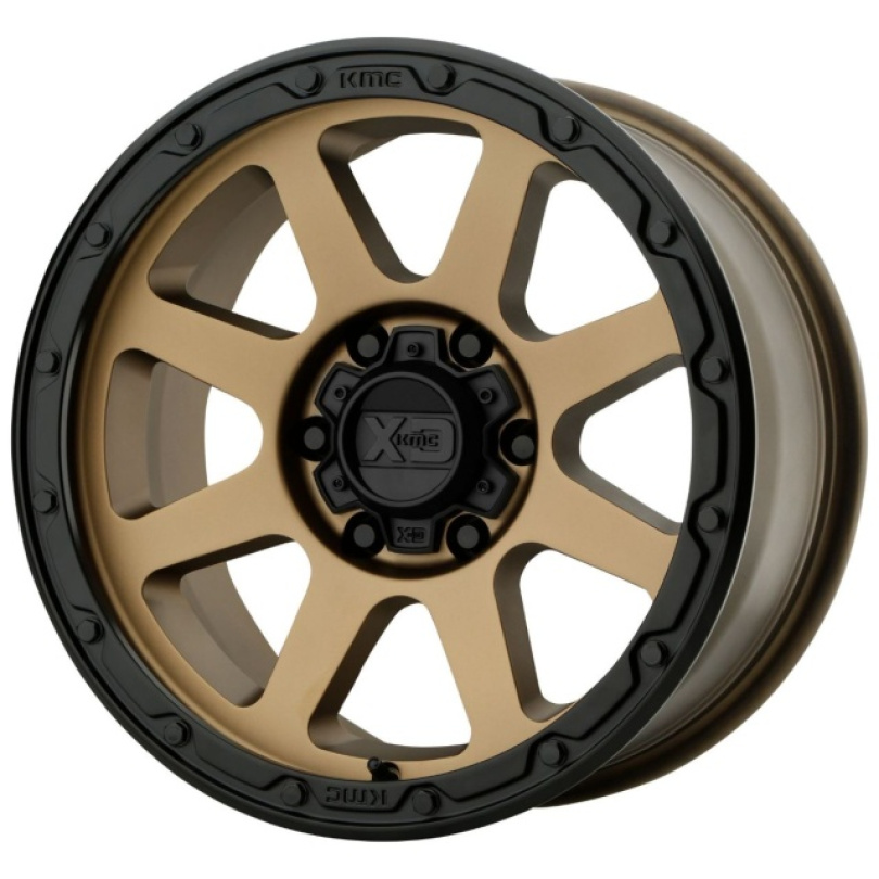 XD Series Addict 2 17X8.5 ET0 6X135 87.10 Matte Bronze W/ Matte Black Lip Fälg