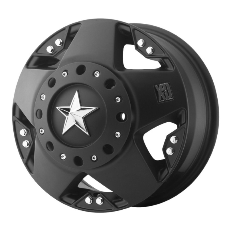 XD Series Rockstar 16X6 ET111 8X165.1 125.50 Dually Matte Black Front Fälg