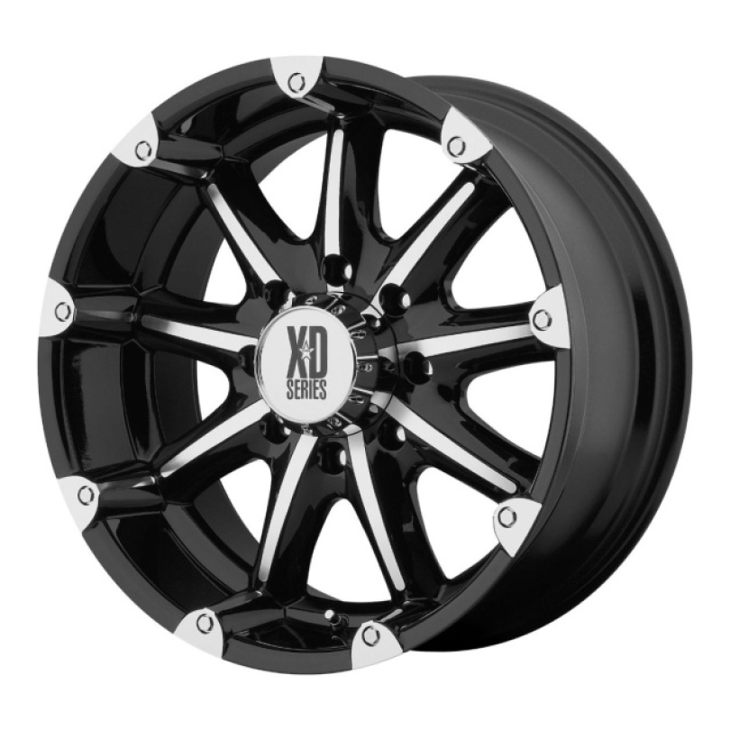 XD Series Badlands 20X9 ET-12 5x127 78.30 Gloss Black Machined Fälg