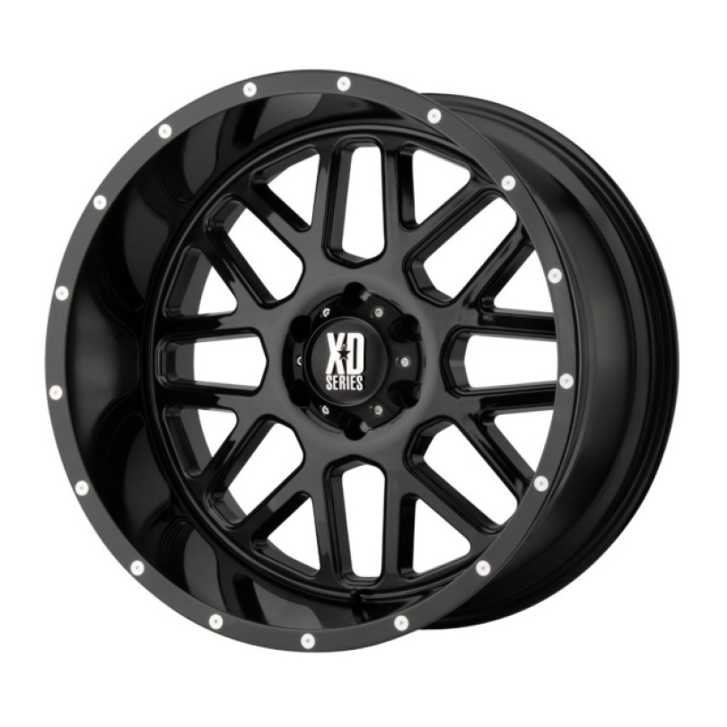 XD Series Grenade 20X10 ET-24 5x127 78.30 Gloss Black Fälg