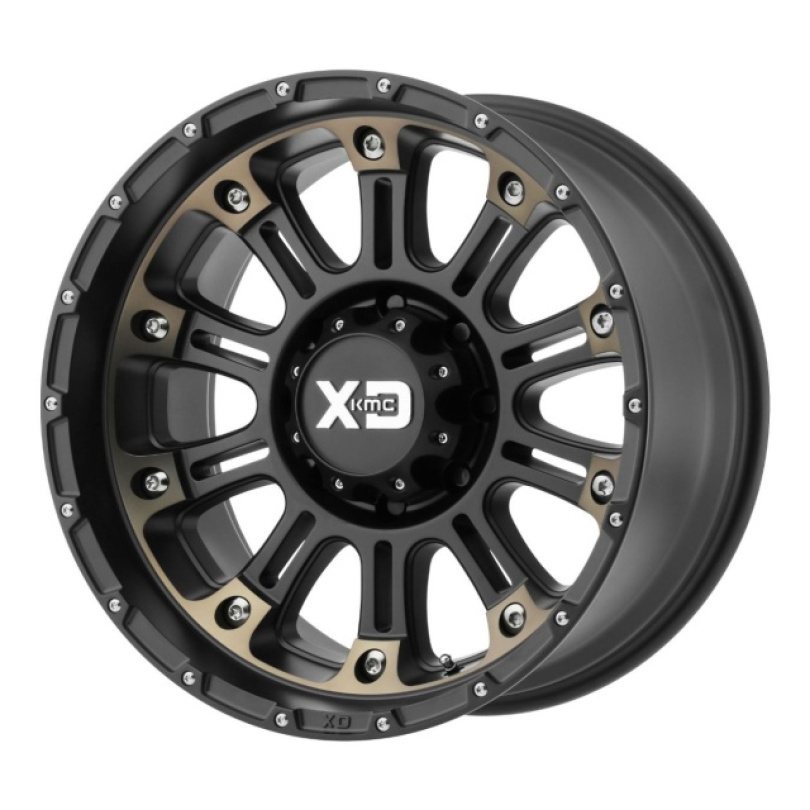 XD Series Hoss Ii 20X14 ET-76 5x127 72.60 Satin Black Mach W/ Dark Tint Fälg